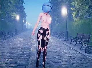 I watch cute anime girl get fucked while dancing