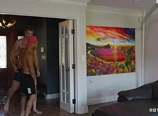 Basketball energies turn into gay sex between beaux banks and dacotah red