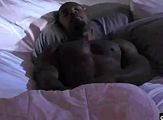 Black Bodybuilder Barebacks European with Monster Cock