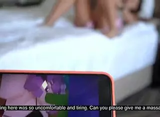 Giving Teen 18+ Stepsis A Massage - What Could Go Wrong?