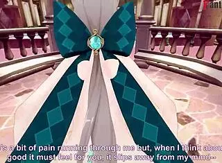 Lynette seduces with blowjob and hot sex in Genshin Impact game