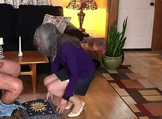 Damn! Sexy MILF in Nylons Bangs Young Neighbor Hard!