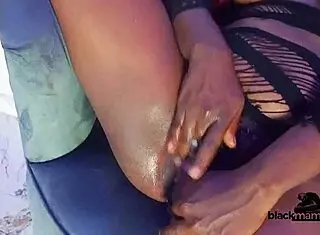 Honeymoon wife fingers pussy waiting for big black cock 😏