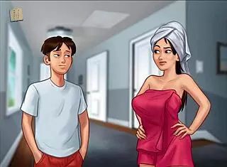 SUMMERTIME SAGA 4 watching sexy jamie bathing in shower