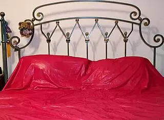 Sissy Slut Simon Latexa Cums Fast in Vintage Pink Garter Belt