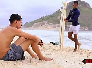 Are you fucking the naughty surfer's ass hard?