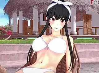 Yor Forger Bikini Pool Sex POV Spying!