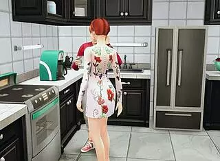 Mature Woman Catches Stepson Masturbating, Offers Passionate Sex