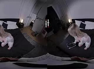 I suck the boss's big tits and hairless pussy in the dark room