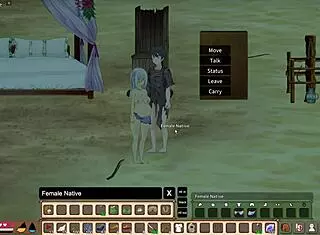 Mad island native girl in crazy game scene