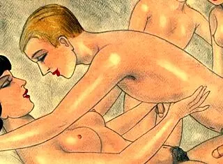 have you seen these vintage erotic drawings? they're so sexy and hot