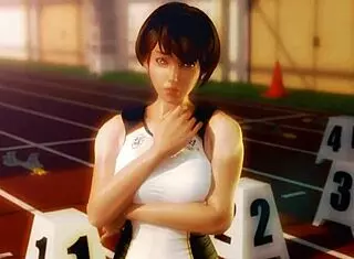 Rena Senpai and My Baton in 3d Cartoon Pov Sport