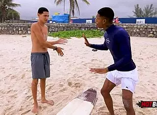 Are you fucking the naughty surfer's ass hard?