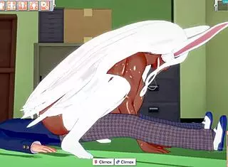 Big ass bunny gets fucked to orgasm.