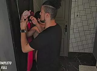 Victoria Camargo tied up for massage in part 1. Ends with epic squirting!