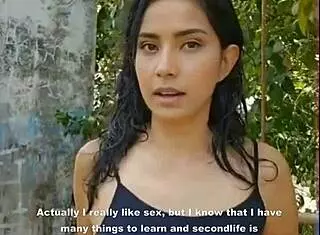 presentation on latina beauty in forest nature