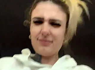 saptona gets horny in gym with see through shirt showing sweaty hard nipples