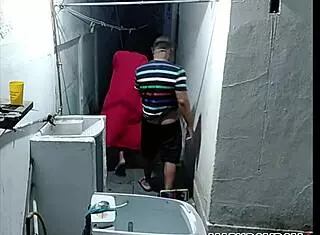 damn, my neighbor saw me naked sweeping and made me suck him off