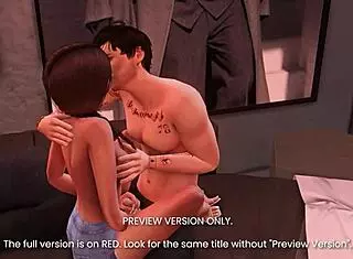 WATCH tipsy stars KISS in this 3D HENTAI sex tape PREVIEW!