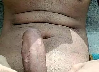 Hot Indian gay teen jerks off big cock in public.
