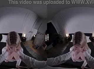 I suck the boss's big tits and hairless pussy in the dark room