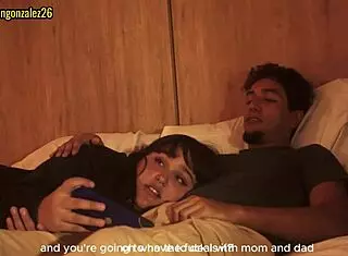 Damn! Watching Netflix with Stepsister, Couldn't Resist Shoving My Cock in Her Mouth, Almost Caught!