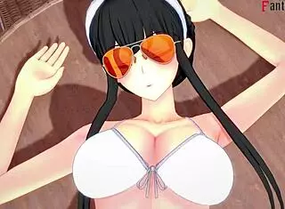 Yor Forger Bikini Pool Sex POV Spying!