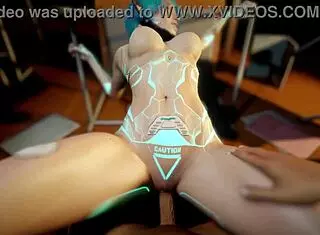 sexy robot girl missionary pov sex with big tits 😍🤖