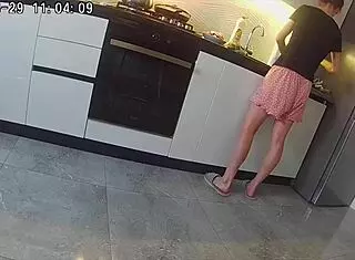 Cheating Wife Feels Desire In Kitchen Encounter