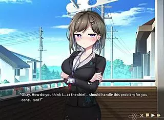 Ghost Marriage Matchmaking VN Hentai Game Night 1: Luna's Blowjob Scene with Big Tits