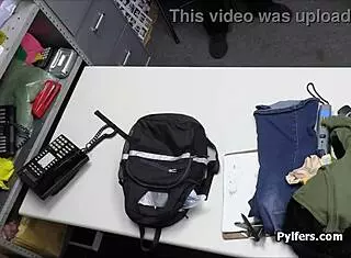 Horny Mall Cop Films Fucking Pierced Nipple Teen Pussy