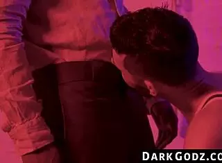 darkgodz com - ebony hunks seduction leads to an intense interracial bareback session