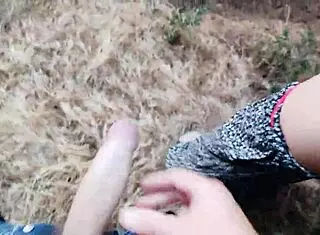 Risky Forest Fuck With Cute Girl And Hairy Pussy In 4K