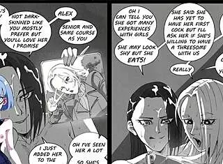 girls night out turns into futanari fun in hentai anime