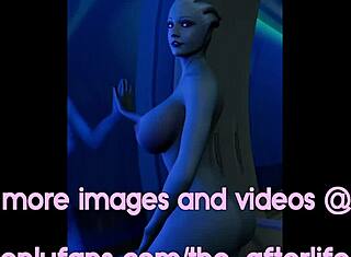 3D хентай показывает Пуазон трахающего большую грудь Джури Хан с огромным кремпаем на улице