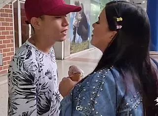 Secret Sex With Nerdy Boyfriend In Mall