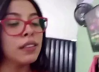 Babysitter gets drilled during her live webcam broadcast, unexpected twist