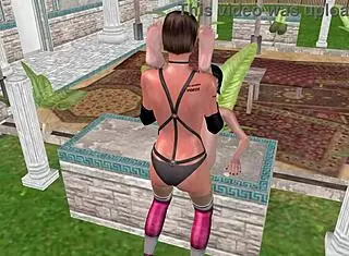 3d lesbian girls fucking on table