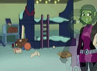 kitten the unfaithful whore breaks starfire's tight ass with a beastly anal while raven waits to get fucked in 18titans chapter 3