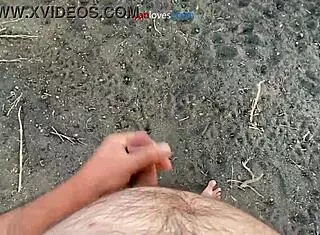 Solo Hentai Star Masturbates Under a City Bridge