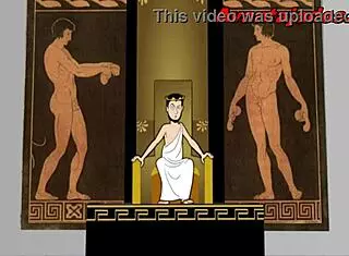 are the hung gods in this gay cartoon porno?