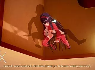 THIS ANIME HENTAI GAME HAS SEX IN VARIOUS POSITIONS AND BLOWJOB!