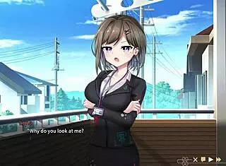 Ghost Marriage Matchmaking VN Hentai Game Night 1: Luna's Blowjob Scene with Big Tits