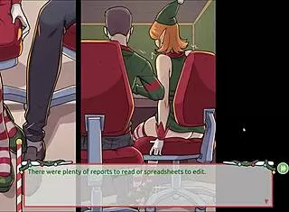 Boss Reveals Huge Cock In Claus Secret Surprise Xmas Hentai Ep 4