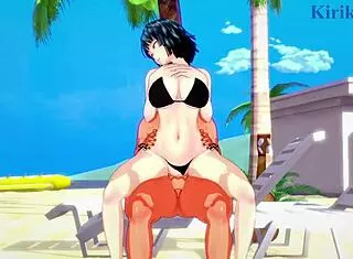 Tatsumaki and Fubuki Intense Sex with Old Man in One-Punch Man Hentai