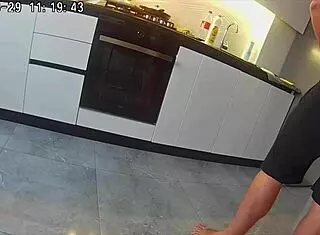 Cheating Wife Feels Desire In Kitchen Encounter