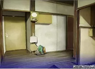 In apartment of love ep 9, watching through a peeping hole at the intimate scenes