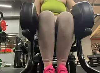 Crazy Public Gym Fucking with Natural Tits and Wet Pussy