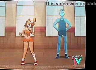 eri-chan's home workout routine is so fun 😊 anime cartoon style