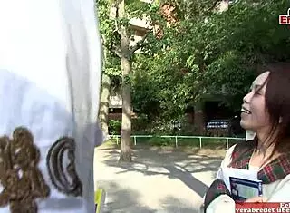 hairy asian teen picked up for street anal